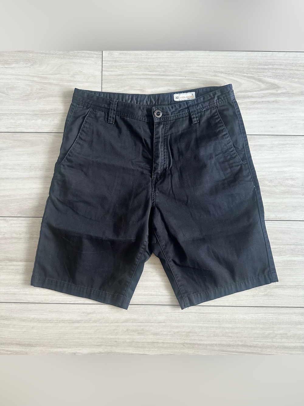 Volcom Men’s Black Chino Shorts